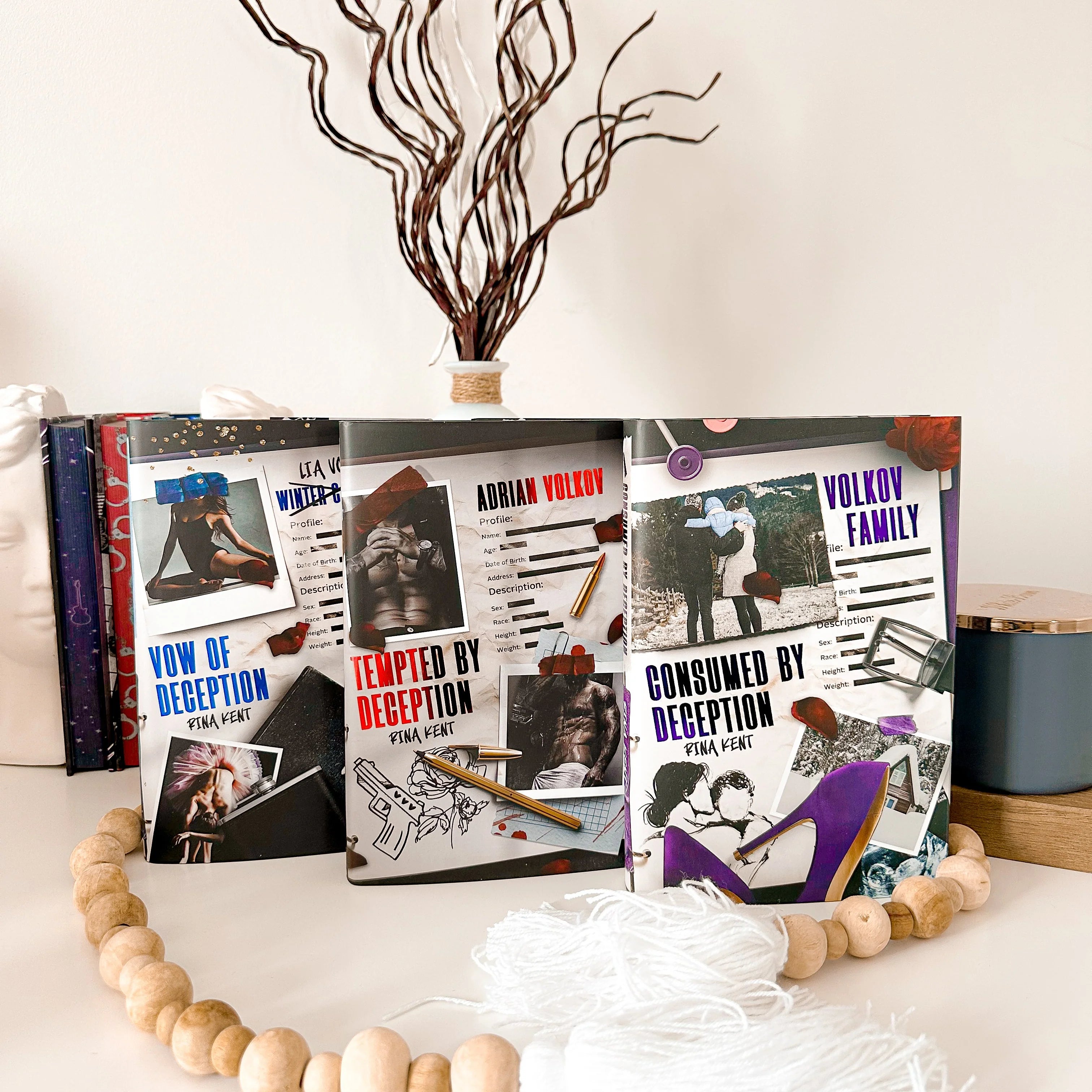 Deception Trilogy by Rina Kent (Baddies Exclusive Edition, Signed)